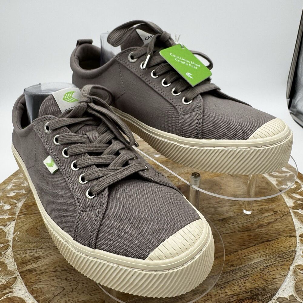 Cariuma Sneakers Mens 11.5 Gray OCA Low Canvas Mystic Streetwear Minimalist New